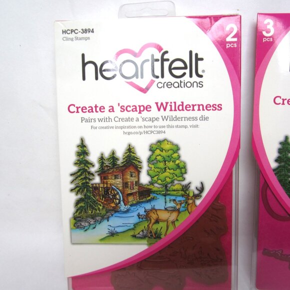 Heartfelt Creations Create a 'Scape Wilderness Cling Stamps & Craft Dies Nature - Picture 2 of 5